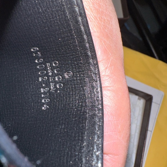 GUCCI 'Black GG Logo' Authentic Leather Canvas Monogram Card Case Wallet **NIB** - Picture 5 of 16